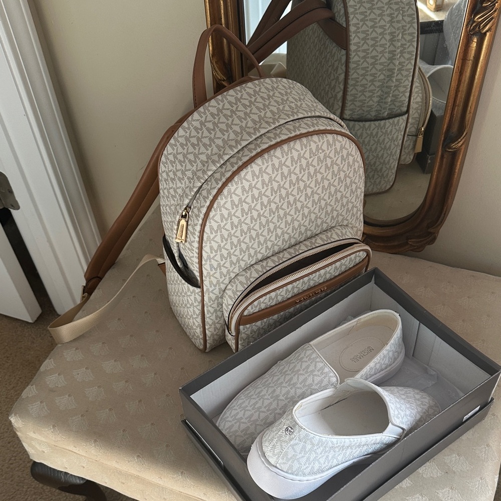 Micheal Kors Designer Monogram Backpack!!